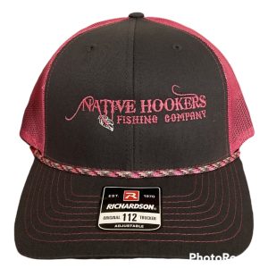 Pink/Charcoal- Rope Cap